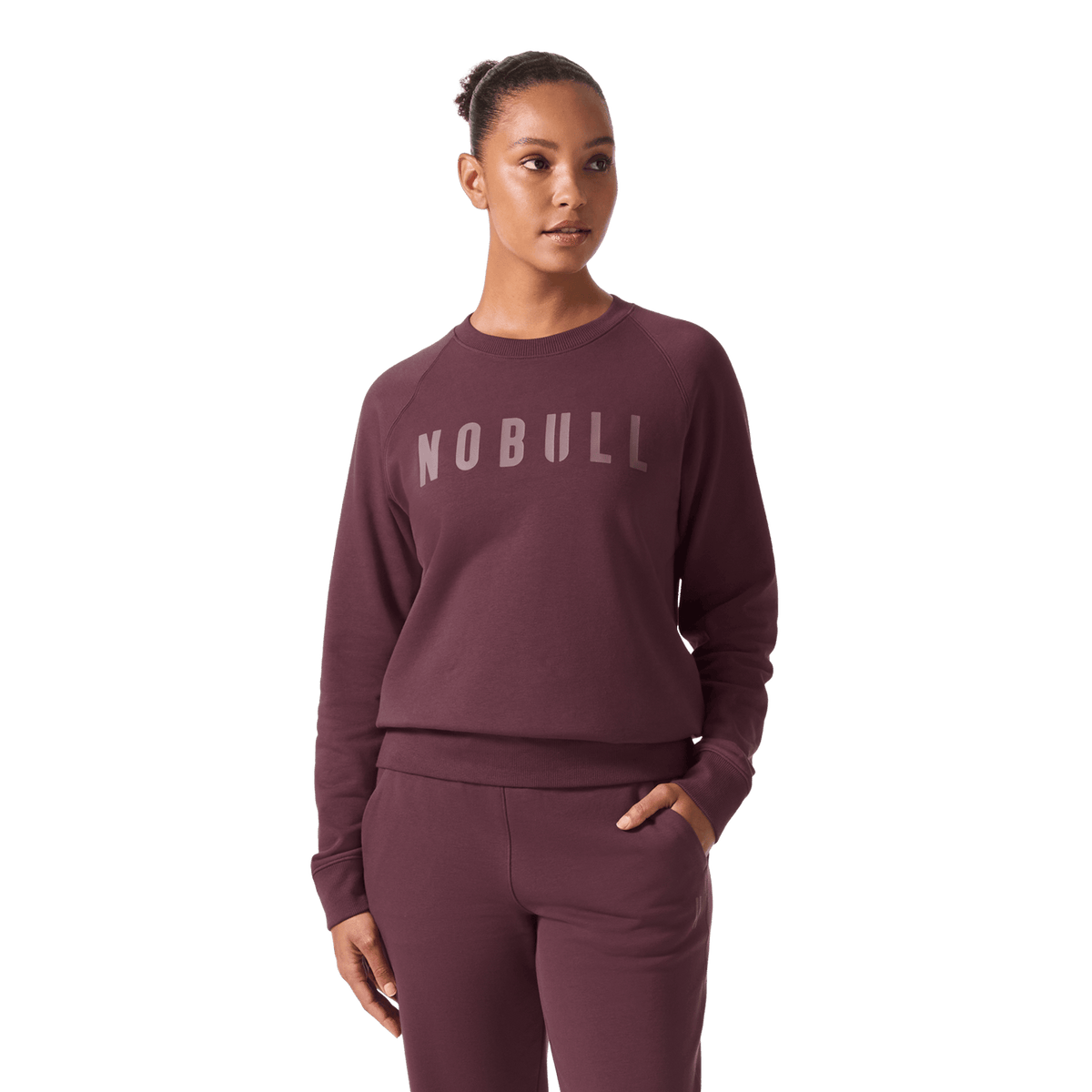 Women's Dark Burgundy NOBULL Crew