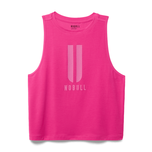 Women's Signal Pink U NOBULL Muscle Tank Top