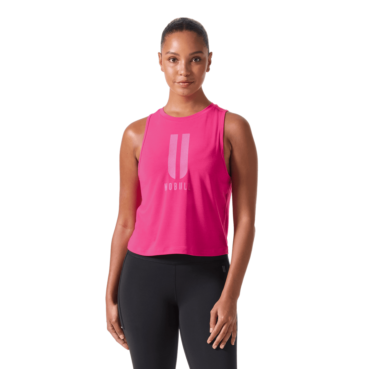 Women's Signal Pink U NOBULL Muscle Tank Top