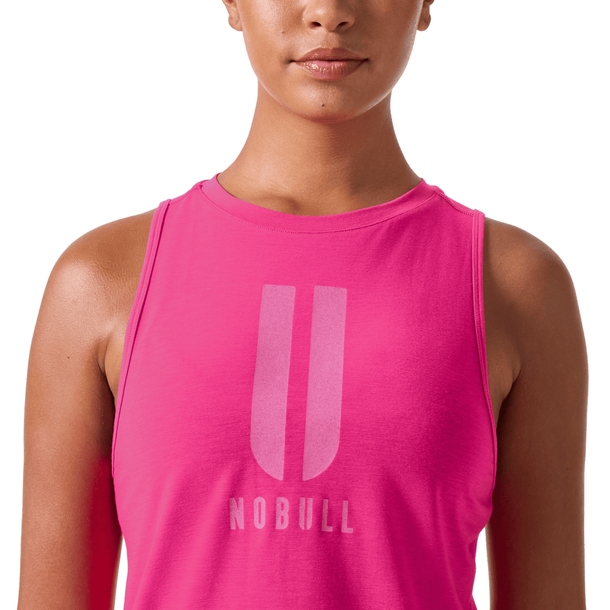 Women's Signal Pink U NOBULL Muscle Tank Top