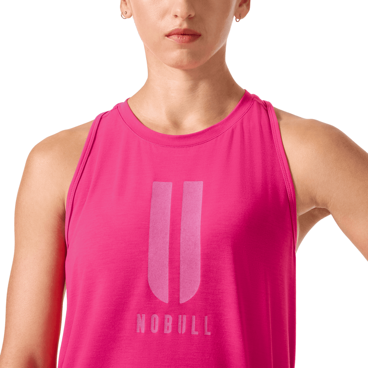Women's Signal Pink U NOBULL High-Neck Tank