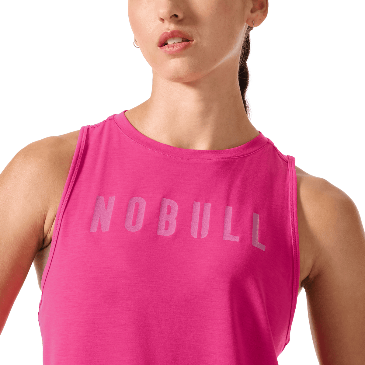 Women's Signal Pink NOBULL Muscle Tank Top