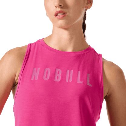 Women's Signal Pink NOBULL Muscle Tank Top