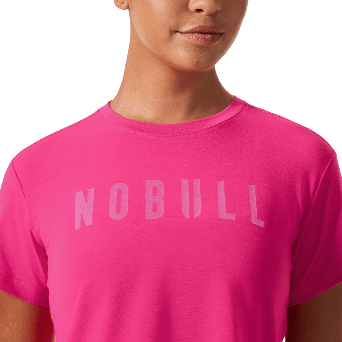 Women's Signal Pink NOBULL Boxy Tee