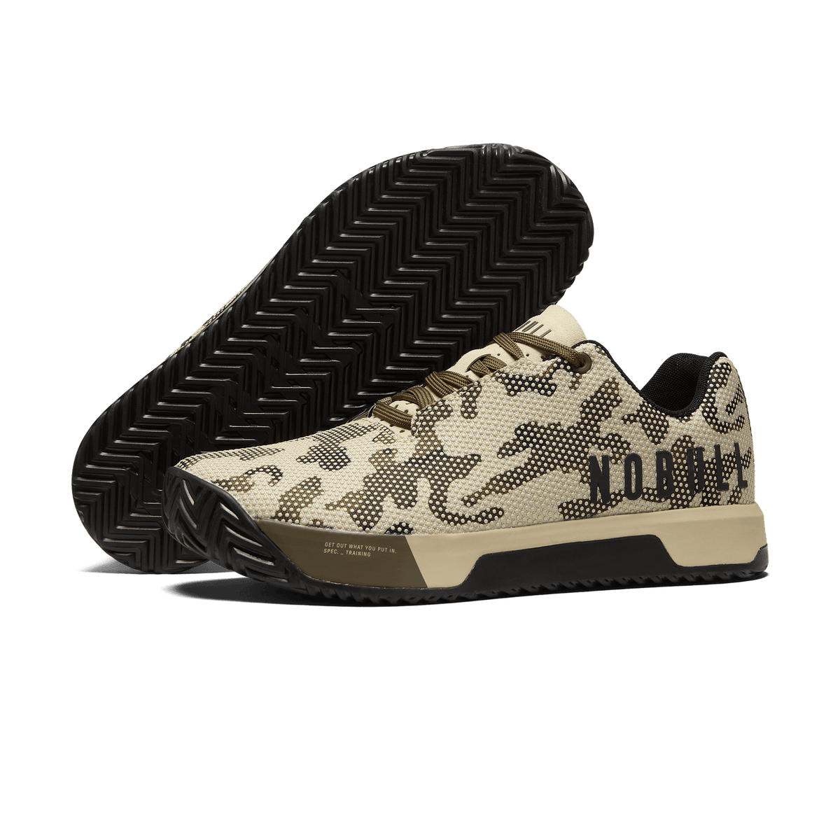 Men's Beige Camo Outwork Edge Shoes