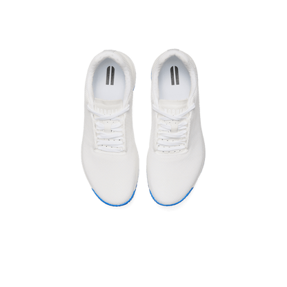 Men's White Royal Blue Outwork Edge Shoes