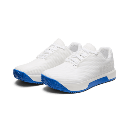 Men's White Royal Blue Outwork Edge Shoes