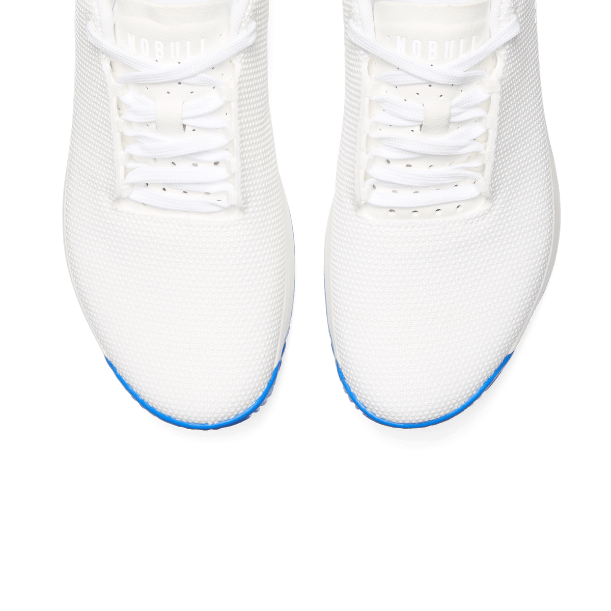 Men's White Royal Blue Outwork Edge Shoes