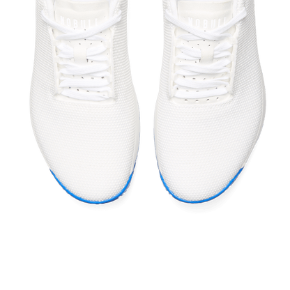 Men's White Royal Blue Outwork Edge Shoes