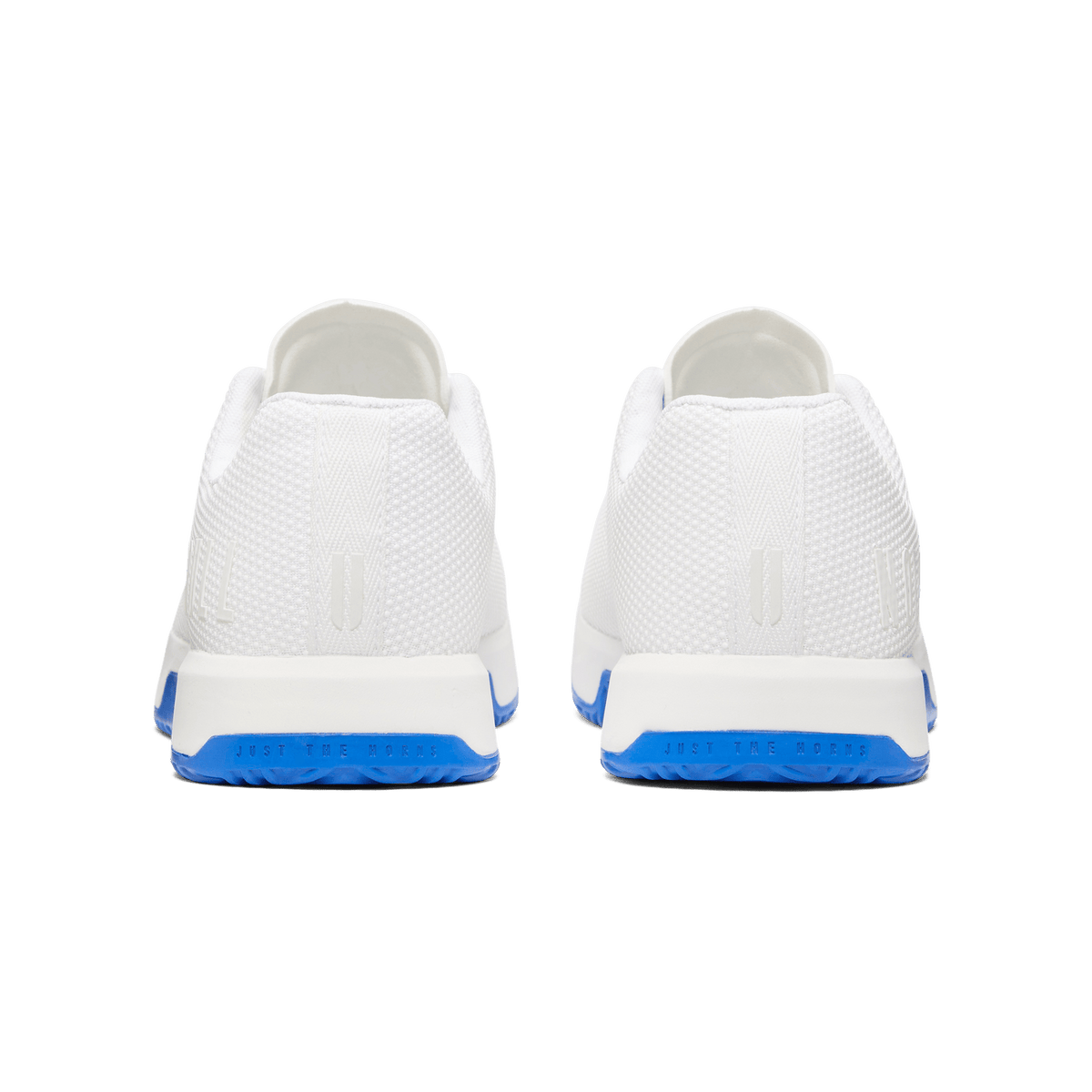 Men's White Royal Blue Outwork Edge Shoes