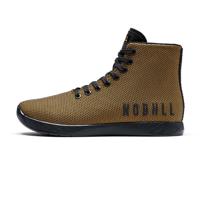 Men's Dark Tan Jet Black Outwork High-Top Shoes