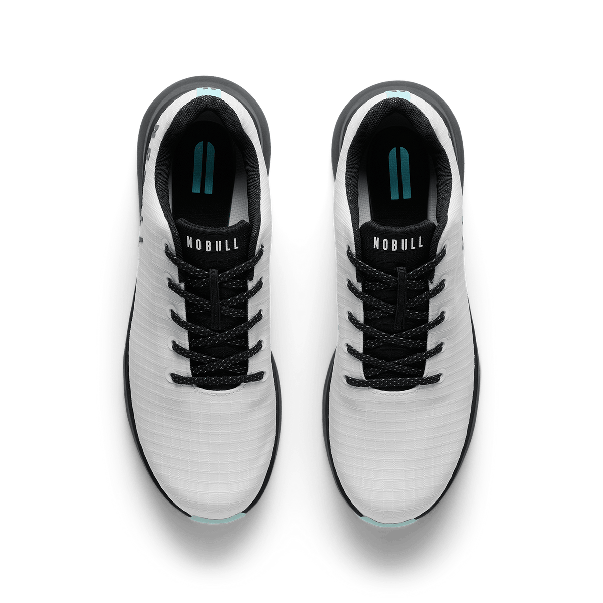 Men's Classic White Turquoise Ripstop Golf Shoes