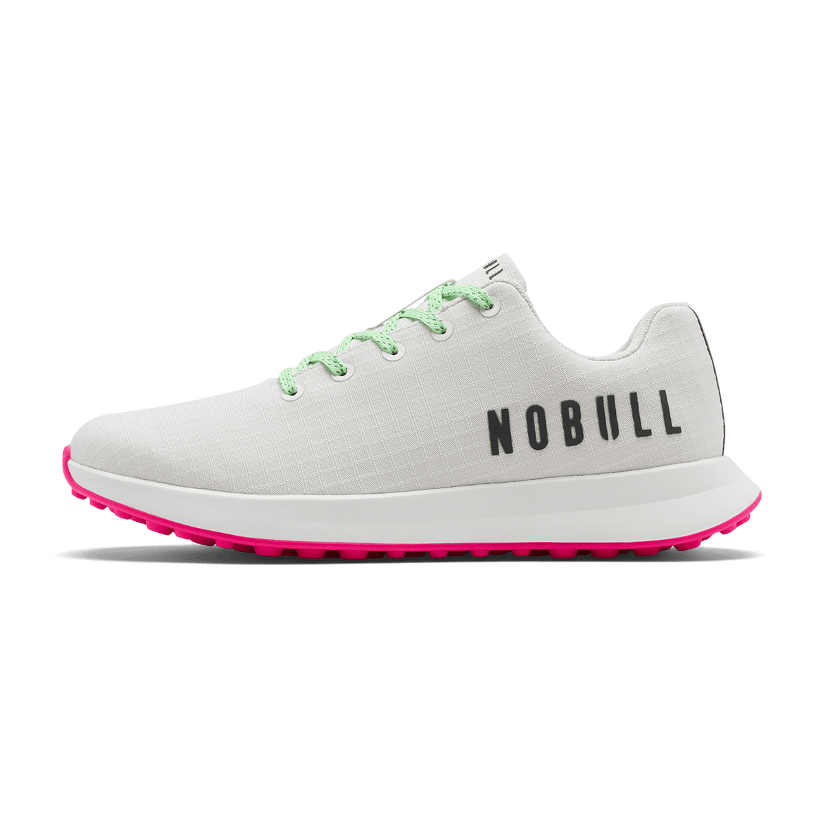 Men's Classic White Pink Glo Ripstop Golf Shoes