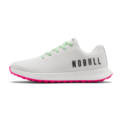 Men's Classic White Pink Glo Ripstop Golf Shoes