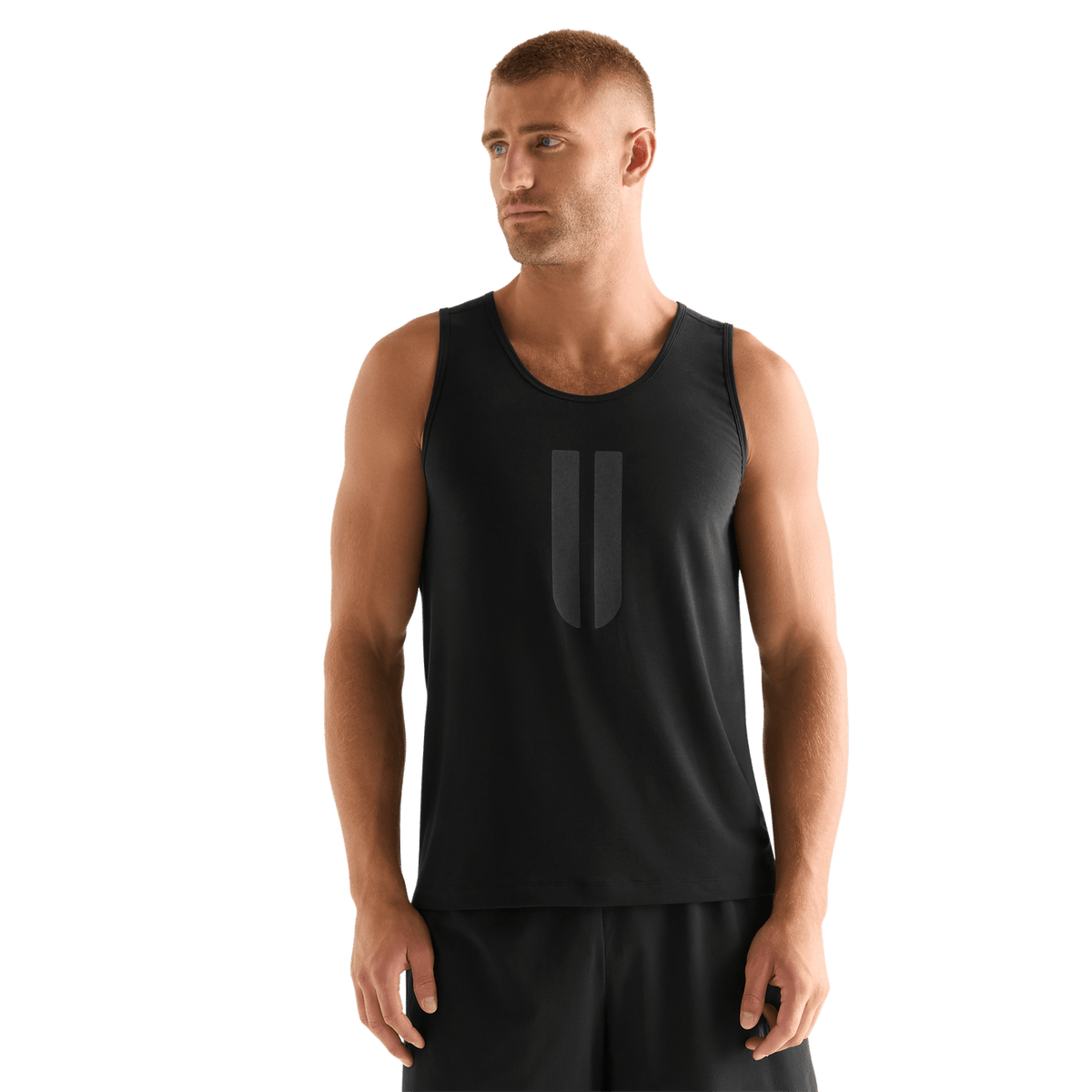 Men's Black U Tank Top