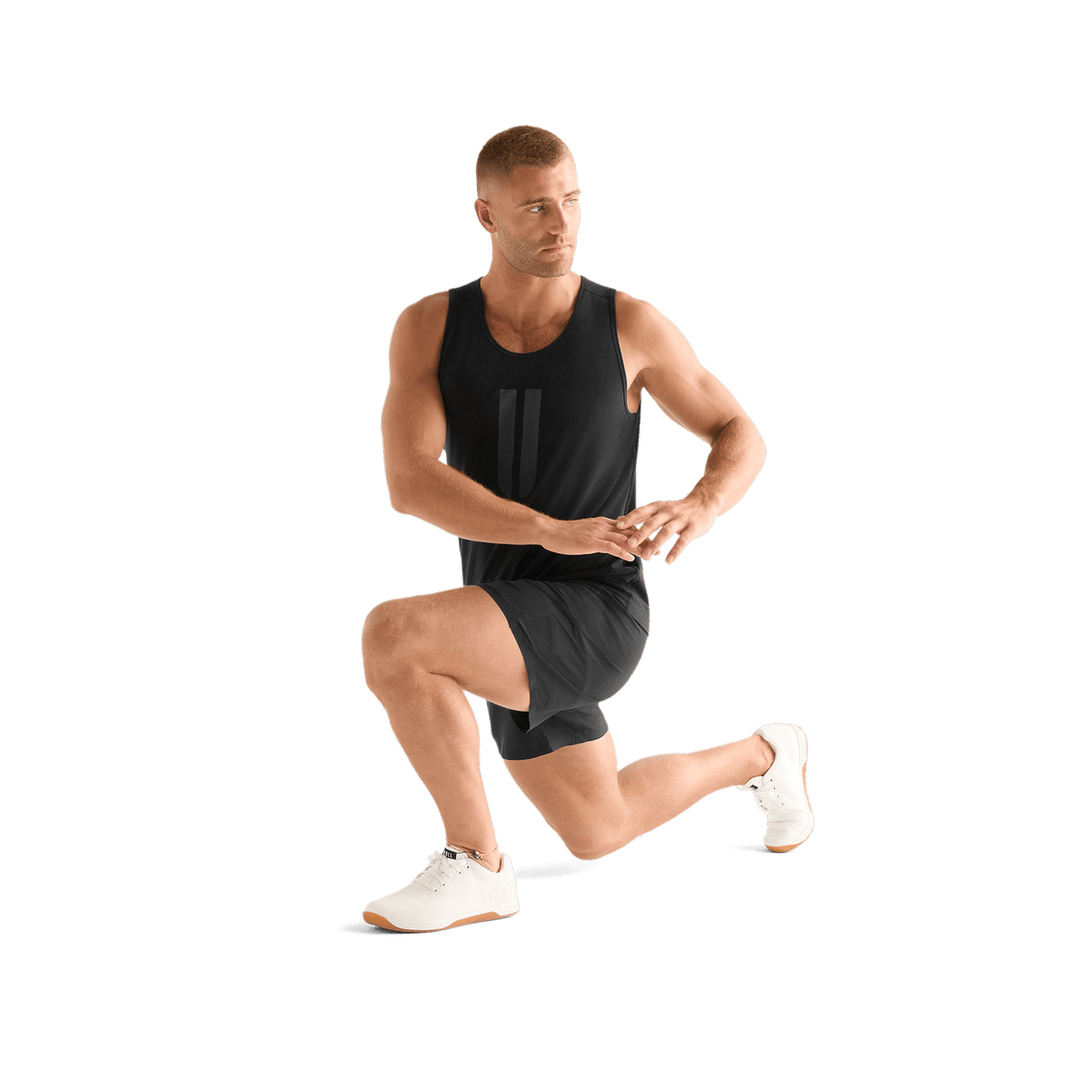 Men's Black U Tank Top