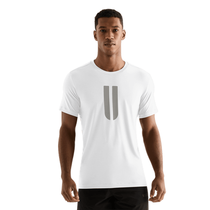 Men's White U Tee