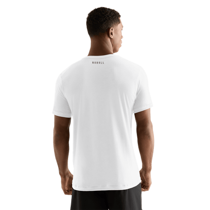 Men's White U Tee