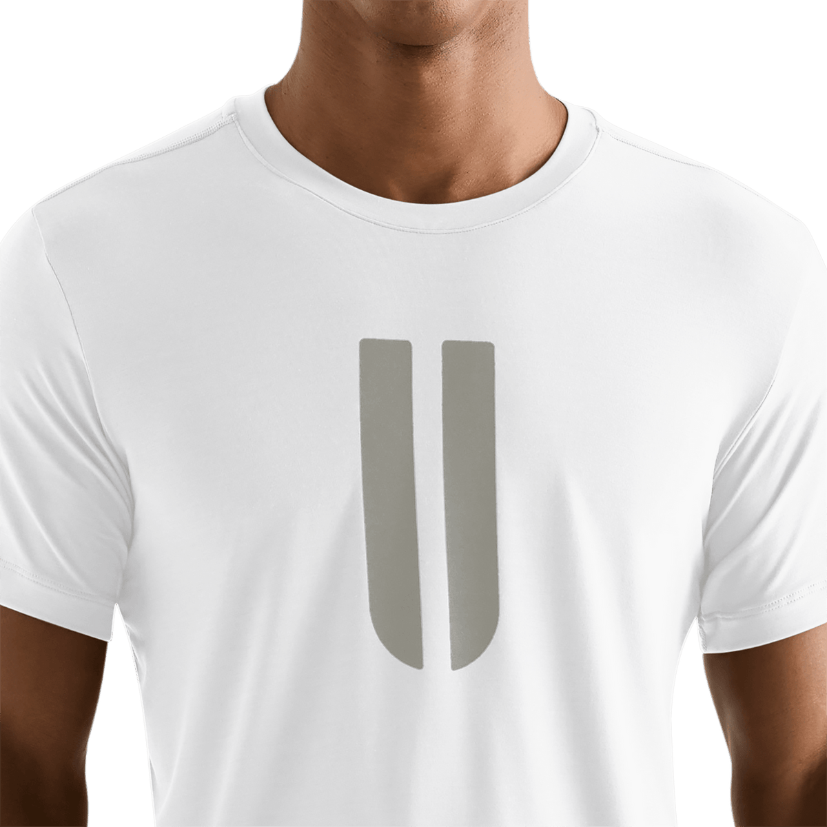 Men's White U Tee