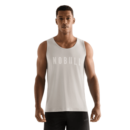 Men's Oatmeal NOBULL Tank Top