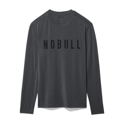 Men's Charcoal Heather NOBULL Long Sleeve Tee