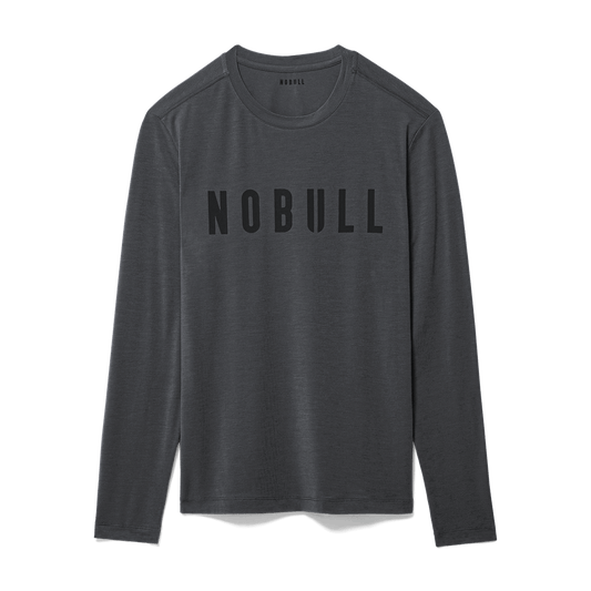 Men's Charcoal Heather NOBULL Long Sleeve Tee