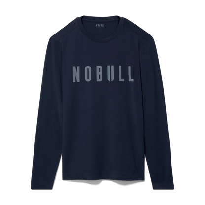 Men's Night Navy NOBULL Long Sleeve Tee