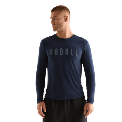 Men's Night Navy NOBULL Long Sleeve Tee