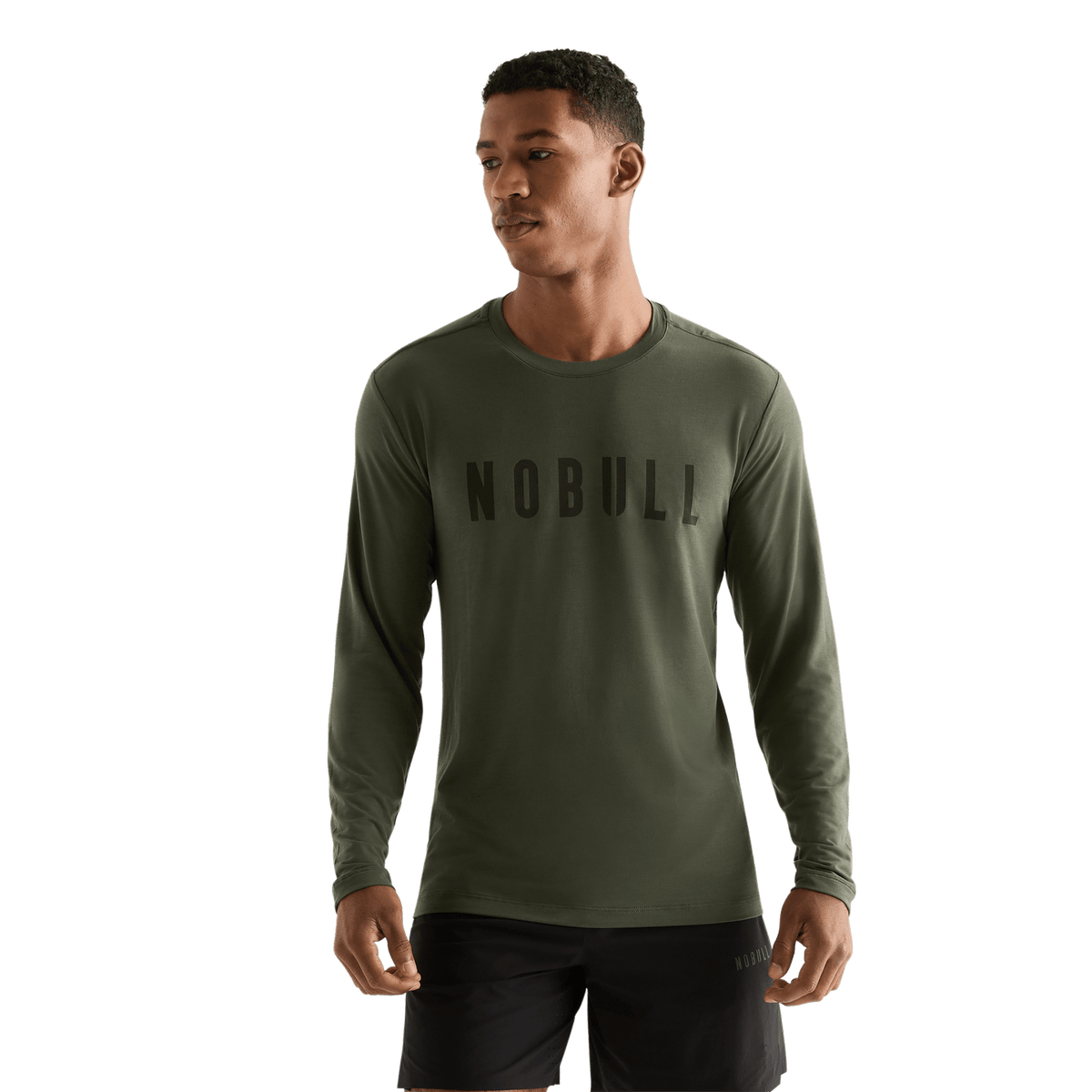 Men's Dark Army NOBULL Long Sleeve Tee
