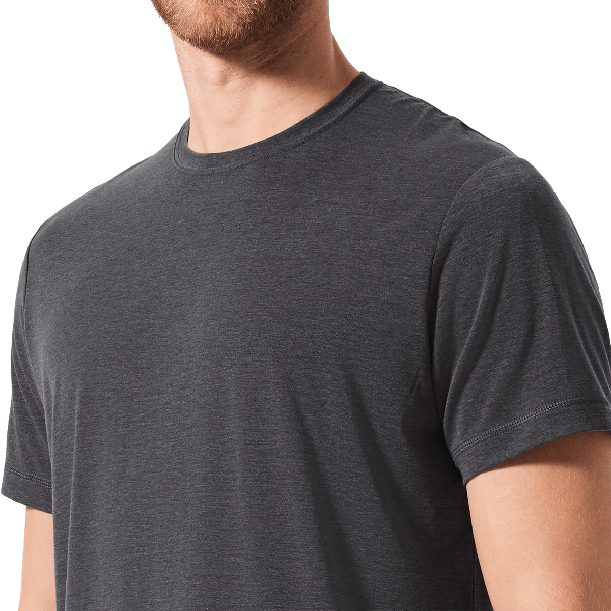 Men's Charcoal Heather Adapt Tee  X Public Rec