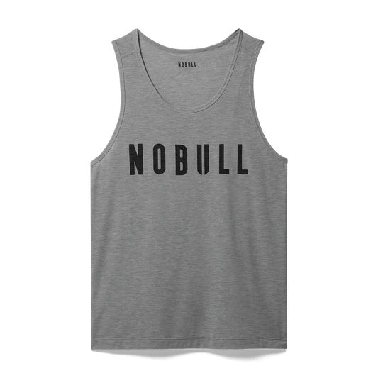 Men's Heather Grey NOBULL Tank Top