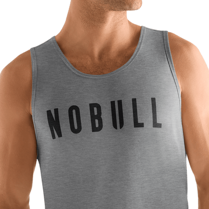 Men's Heather Grey NOBULL Tank Top