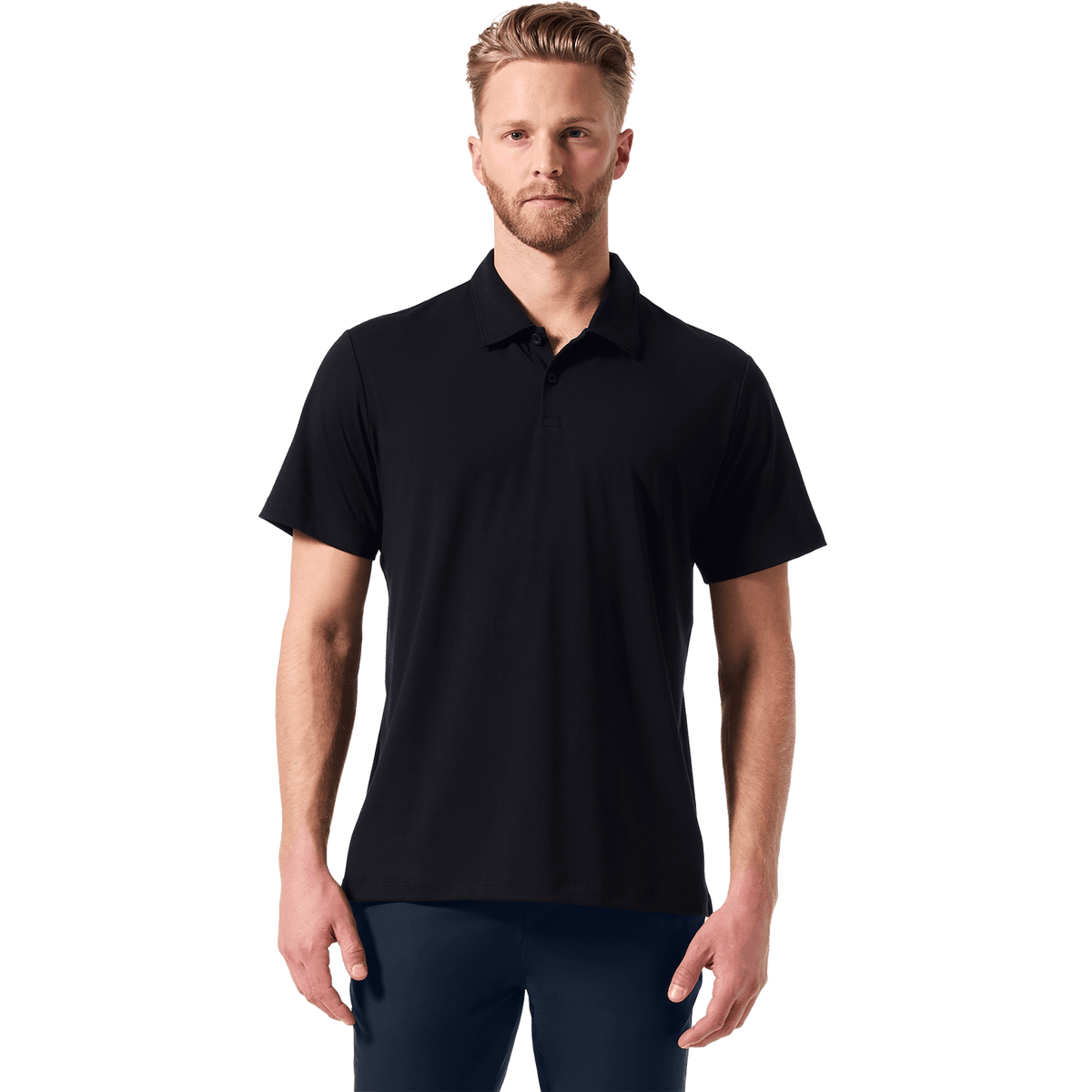 Men's Black Adapt Polo  X Public Rec