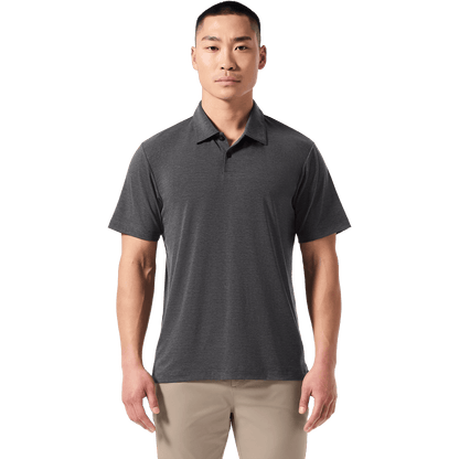 Men's Charcoal Heather Adapt Polo  X Public Rec