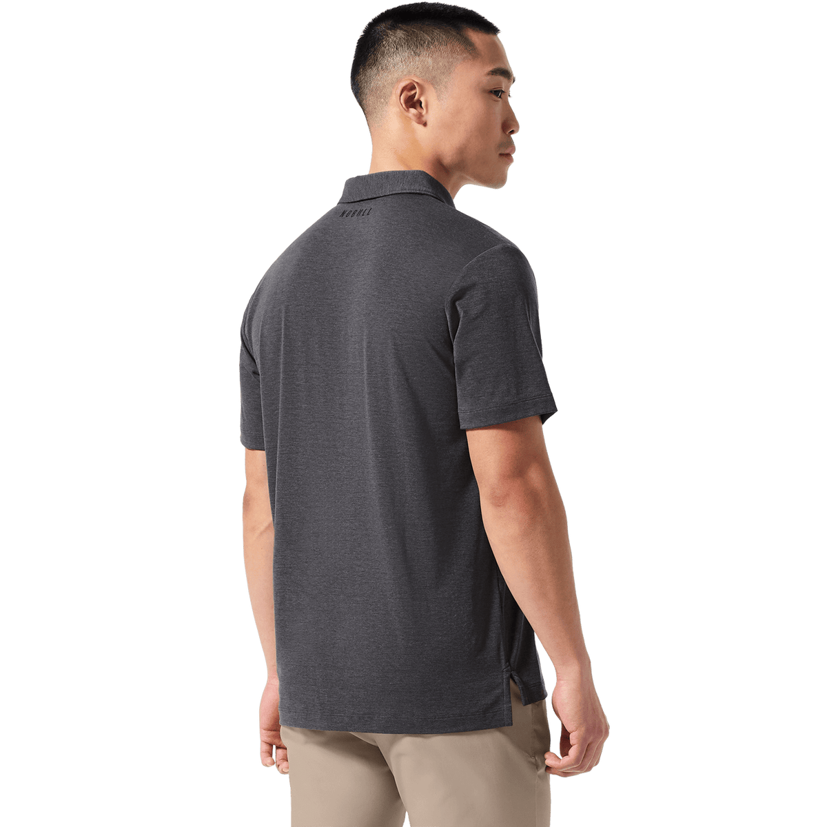 Men's Charcoal Heather Adapt Polo  X Public Rec