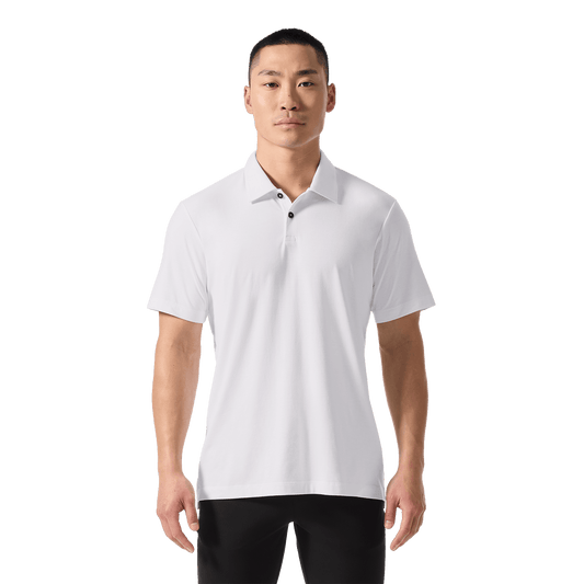 Men's White Adapt Polo  X Public Rec