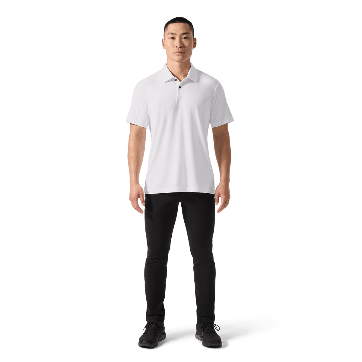 Men's White Adapt Polo  X Public Rec