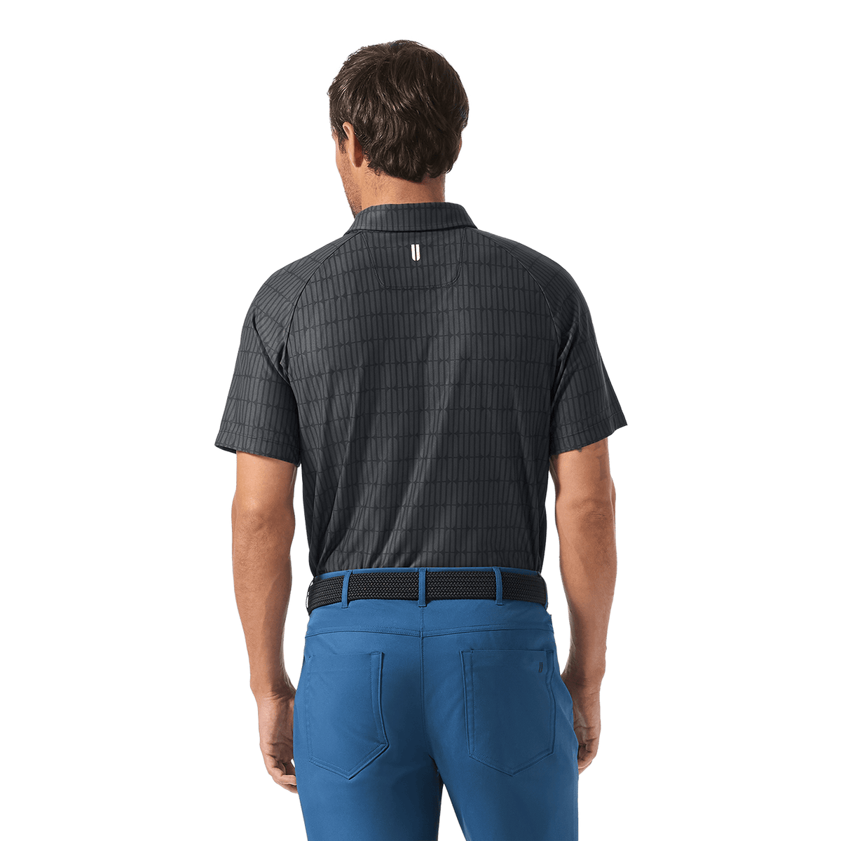 Men's Black U Repeat All Fore It Polo  X Public Rec