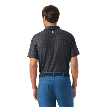 Men's Black U Repeat All Fore It Polo  X Public Rec