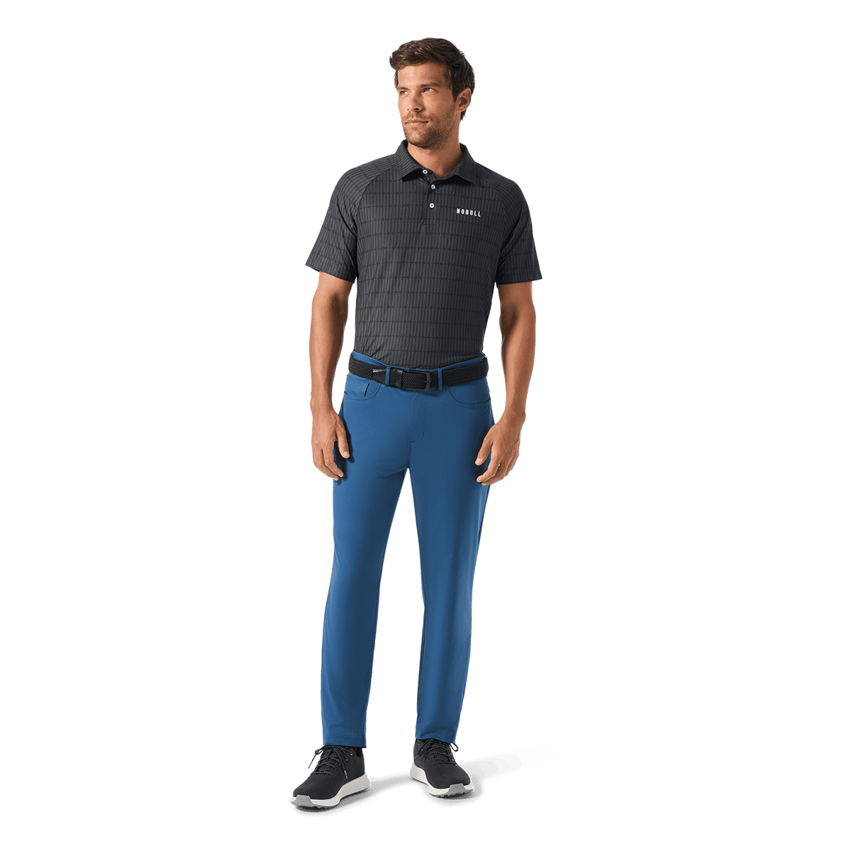 Men's Black U Repeat All Fore It Polo  X Public Rec