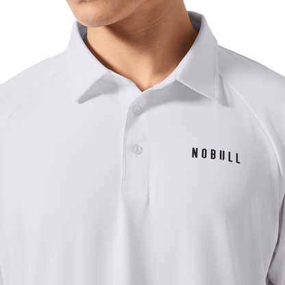 Men's White All Fore It Polo  X Public Rec