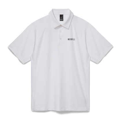 Men's White All Fore It Polo  X Public Rec