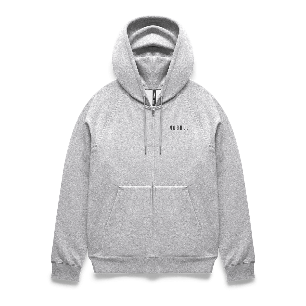 Men's Grey Heather NOBULL Full Zip Hoodie