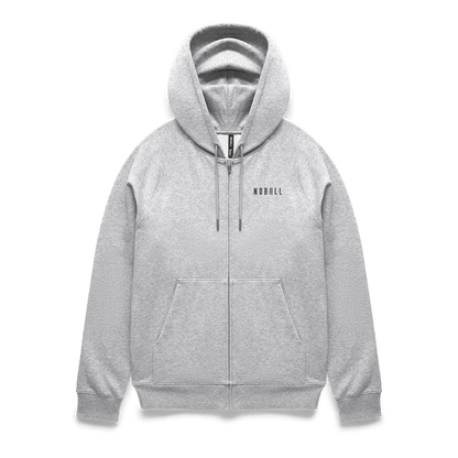 Men's Grey Heather NOBULL Full Zip Hoodie