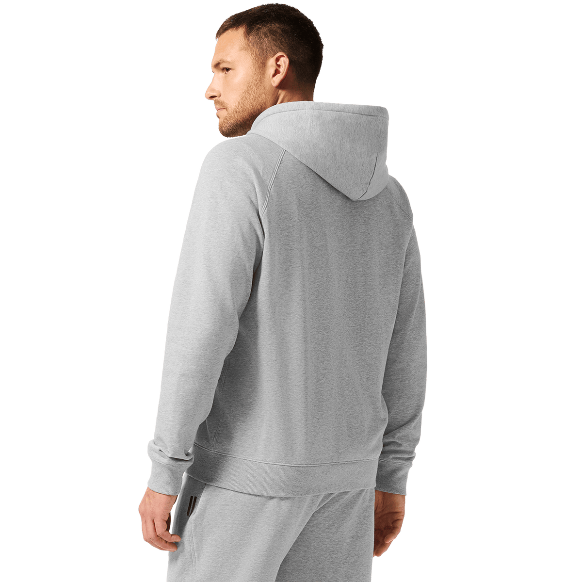 Men's Grey Heather NOBULL Full Zip Hoodie