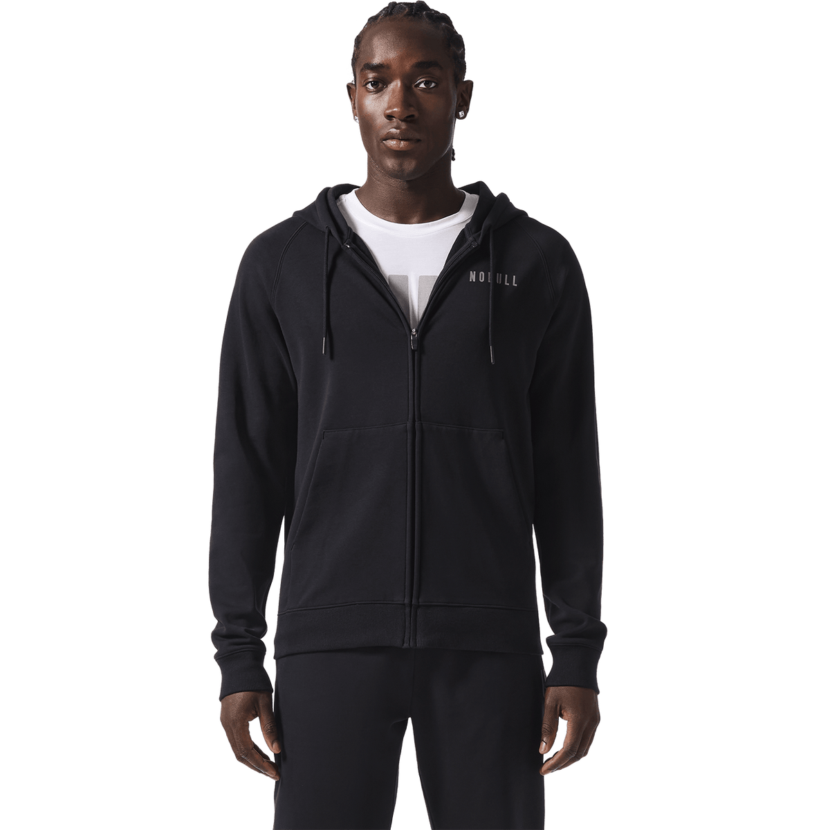 Men's Black NOBULL Full Zip Hoodie