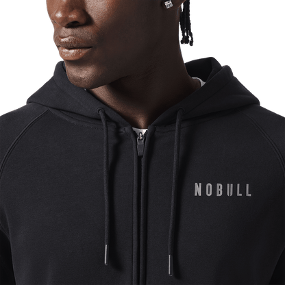 Men's Black NOBULL Full Zip Hoodie