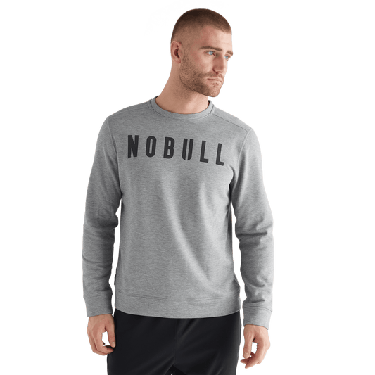Men's Heather Gray NOBULL Crew Sweatshirt