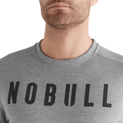 Men's Heather Gray NOBULL Crew Sweatshirt