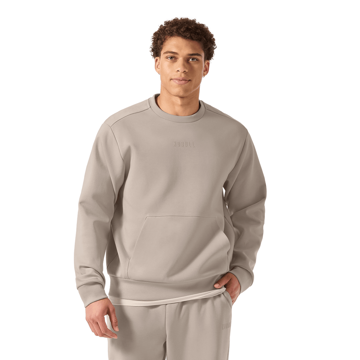 Men's Taupe Elements Crew Sweatshirt